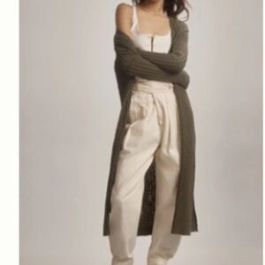 PILCRO GAUZY DUSTER CARDIGAN SWEATER
